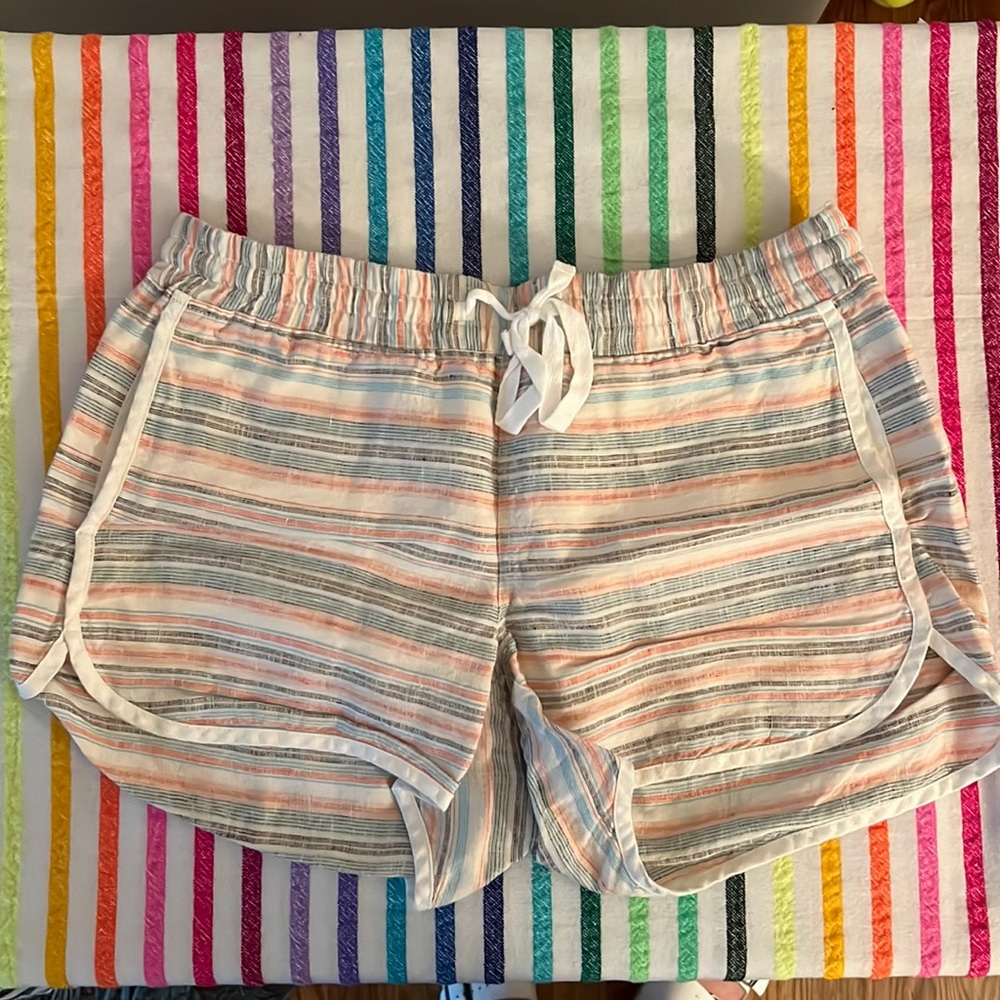 ATHLETA Size 10 Cotton Linen Shorts